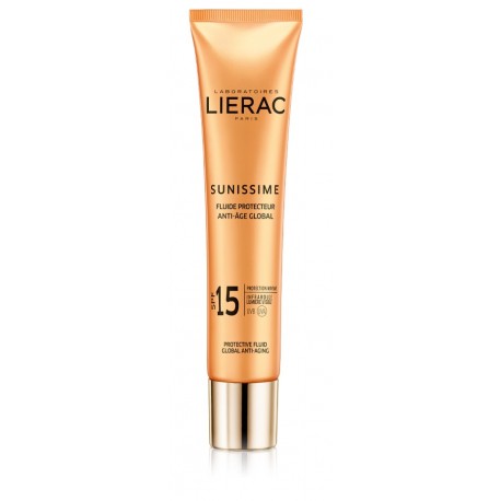 Lierac Sunissime fluido solare protettivo viso energizzante anti-età globale SPF15 40 ml