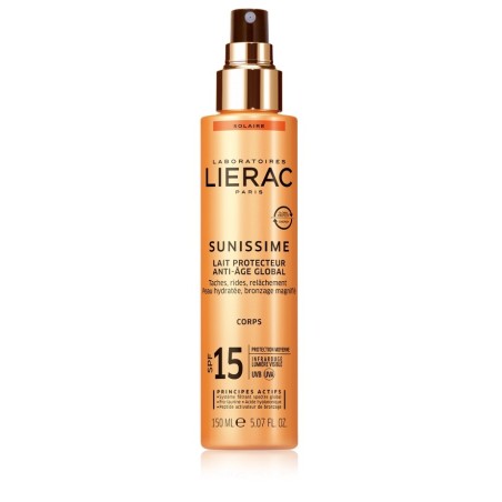 Lierac Latte solare corpo protettivo energizzante anti-età globale SPF15 150 ml Lierac Latte solare corpo protettivo energizzante anti-età globale SPF15 150 ml
