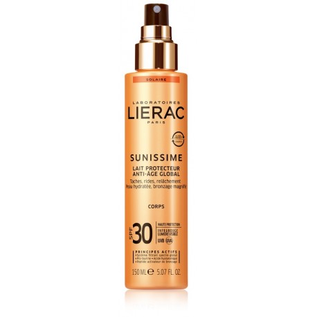 Lierac Sunissime latte corpo solare protettivo energizzante anti-età globale SPF30 150 ml