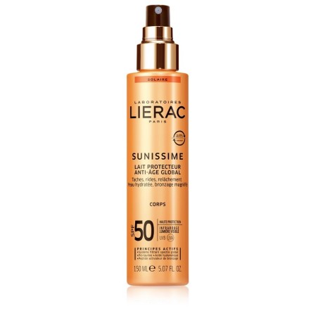 Lierac Sunissime latte solare corpo protettivo energizzante anti-età SPF50 150 ml Lierac Sunissime latte solare corpo protettivo energizzante anti-età SPF50 150 ml
