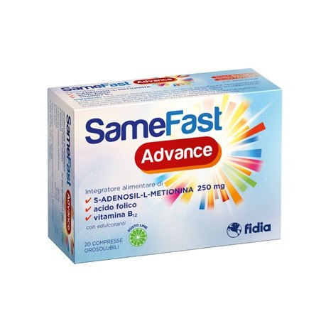 SameFast Advance integratore con vitamina B12 20 compresse orosolubili SameFast Advance integratore con vitamina B12 20 compresse orosolubili