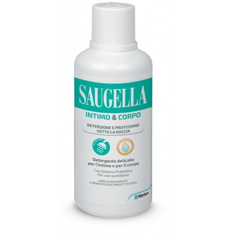 Saugella Intimo&Corpo - Detergente quotidiano 2 in 1 per igiene intima e corpo 500 ml