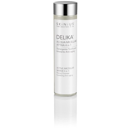 Skinius Delika acqua micellare detergente tonificante anti età 200 ml Skinius Delika acqua micellare detergente tonificante anti età 200 ml