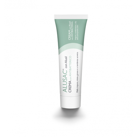 Alusac crema viso con Alusil antibatterica contro le impurità 30 ml Alusac crema viso con Alusil antibatterica contro le impurità 30 ml
