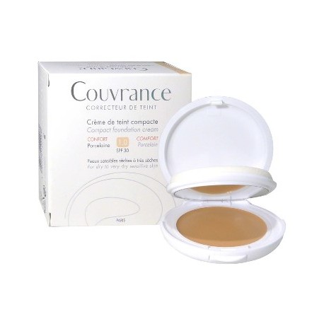 Avène Couvrance Fondotinta Porcellana in crema compatta coprente 10 g