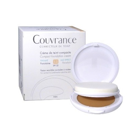 Avène Couvrance Fondotinta Porcellana crema compatta oil free 10 g