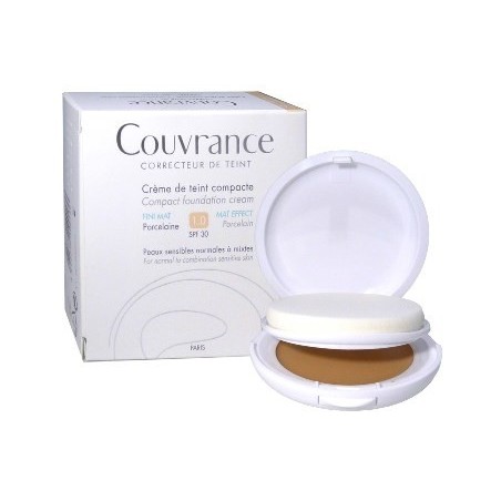 Avène Couvrance Fondotinta Porcellana crema compatta oil free 10 g Avène Couvrance Fondotinta Porcellana crema compatta oil free 10 g