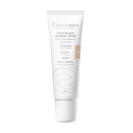 Avène Couvrance Fondotinta SPF 20 Porcellana fluido correttore uniformante 30 ml