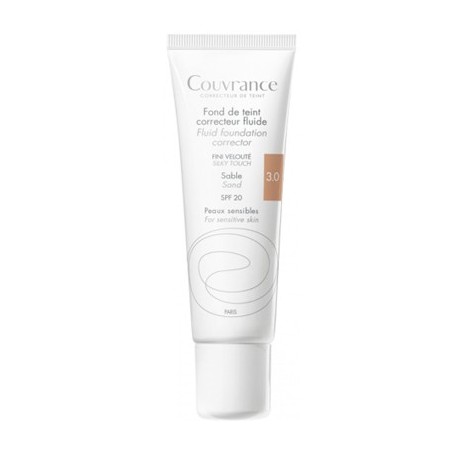Avène Couvrance Fondotinta Sabbia correttore fluido uniformante 30 ml Avène Couvrance Fondotinta Sabbia correttore fluido uniformante 30 ml