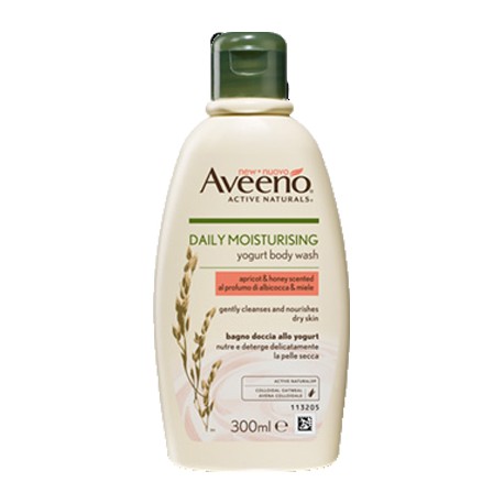 Aveeno Bagno doccia allo yogurt al profumo di albicocca & miele 300 ml