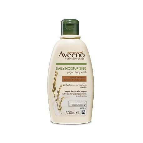 Aveeno Daily Mosturising bagno doccia idratante vaniglia & miele 300 ml