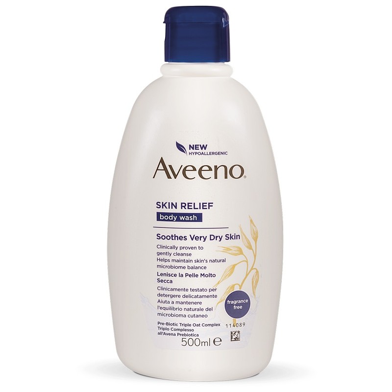Aveeno Skin Relief Body Wash detergente corpo lenitivo pelle secca
