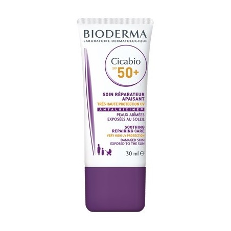 Bioderma Cicabio SPF 50+ crema protettiva riparatrice danni solari 30 ml Bioderma Cicabio SPF 50+ crema protettiva riparatrice danni solari 30 ml