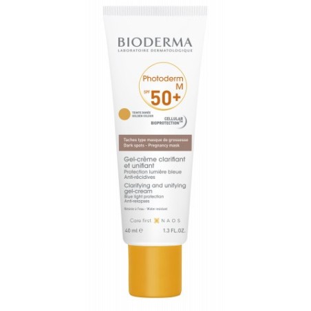 Bioderma Photoderm M SPF50+ Dorè crema solare protettiva colorata viso 40 ml Bioderma Photoderm M SPF50+ Dorè crema solare protettiva colorata viso 40 ml