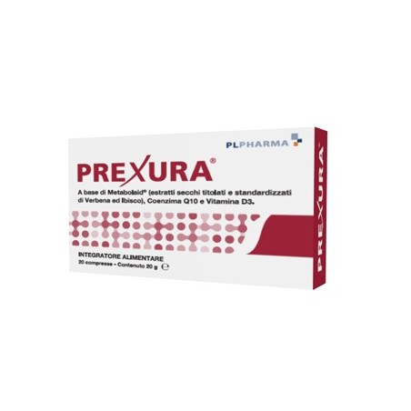 Prexura 20 compresse - Integratore di Coenzima Q10 e vitamina D3 Prexura 20 compresse - Integratore di Coenzima Q10 e vitamina D3