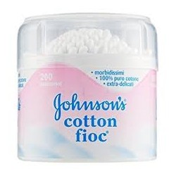 Johnson's  Cotton fioc bastoncini cotonati per igiene dell'orecchio del bambino 200 pezzi