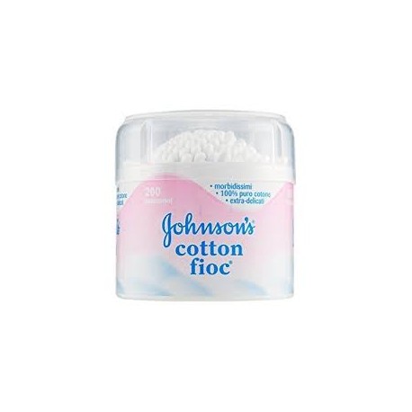 Johnson's  Cotton fioc bastoncini cotonati per igiene dell'orecchio del bambino 200 pezzi