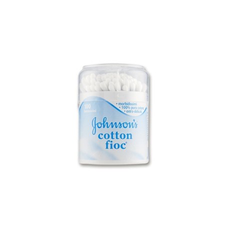 Johnson's Baby Cotton fioc bastoncini cotonati per bambini 100 pezzi Johnson's Baby Cotton fioc bastoncini cotonati per bambini 100 pezzi