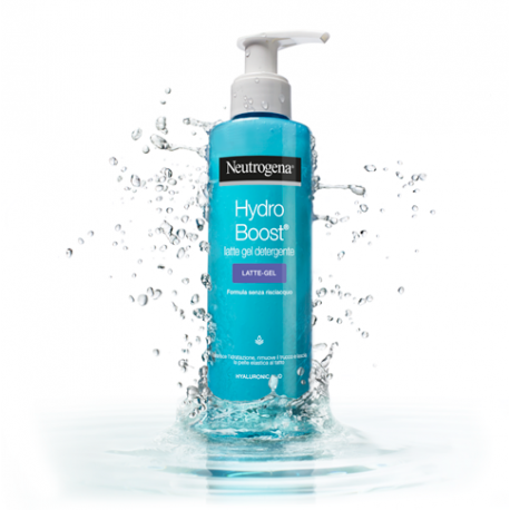 Neutrogena Hydro Boost latte gel detergente viso struccante idratante 200 ml