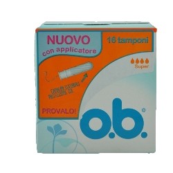 OB Super assorbenti interni 16 tamponi con applicatore