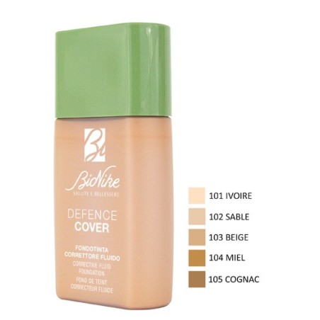 BioNike Defence Cover Fondotinta correttore fluido SPF30 105-Cognac 40 ml BioNike Defence Cover Fondotinta correttore fluido SPF30 105-Cognac 40 ml