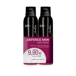 BioNike Defence Man Safe Shave Schiuma da barba anti-irritazioni 2 x 200 ml