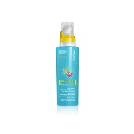 BioNike Defence Sun Baby&Kid SPF50 Latte fluido protezione solare bambini125 ml BioNike Defence Sun Baby&Kid SPF50 Latte fluido protezione solare bambini125 ml