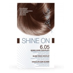BioNike Shine On tinta permanente capelli 6.05 Biondo scuro cioccolato  flacone 75 ml + tubo 50 ml