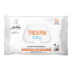 BioNike Triderm Baby Salviettine detergenti per cambio pannolino 72 pezzi