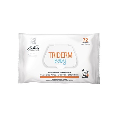BioNike Triderm Baby Salviettine detergenti per cambio pannolino 72 pezzi BioNike Triderm Baby Salviettine detergenti per cambio pannolino 72 pezzi