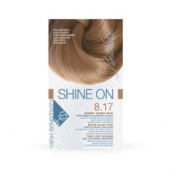 BioNike Shine On tinta permanente alta sensibilità 8.17 Biondo chiaro teak flacone 75 ml + tubo 50 ml