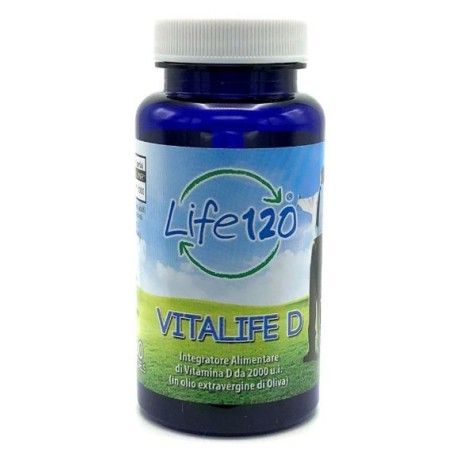Life 120 Vitalife D 2000 UI 100 capsule softgel - Integratore di vitamina D per il sistema immunitario Life 120 Vitalife D 2000 UI 100 capsule softgel - Integratore di vitamina D per il sistema immunitario