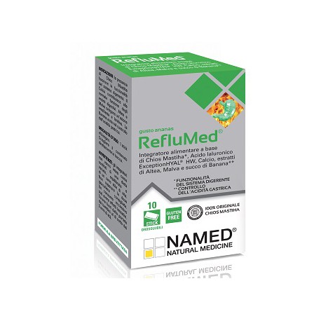 Named Reflumed integratore digestivo gusto ananas 10 stick