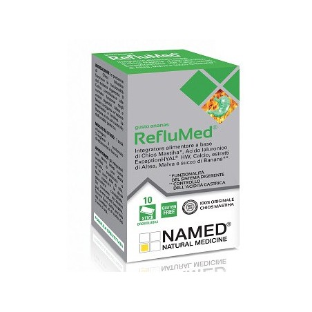 Named Reflumed integratore digestivo gusto ananas 10 stick Named Reflumed integratore digestivo gusto ananas 10 stick