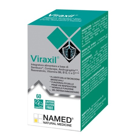 Named Viraxil integratore per vie respiratorie e difese immunitarie 60 compresse Named Viraxil integratore per vie respiratorie e difese immunitarie 60 compresse