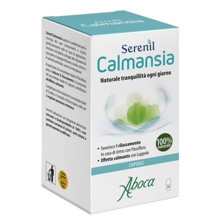 Serenil Calmansia integratore naturale contro stress e ansia 50 capsule Serenil Calmansia integratore naturale contro stress e ansia 50 capsule