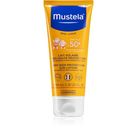 Mustela Latte solare SPF 50+ Protezione solare per bambini 100 ml Mustela Latte solare SPF 50+ Protezione solare per bambini 100 ml