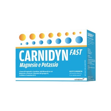 Carnidyn Fast 20 Bustine - Integratore Energizzante Con Carnitina Carnidyn Fast 20 Bustine - Integratore Energizzante Con Carnitina