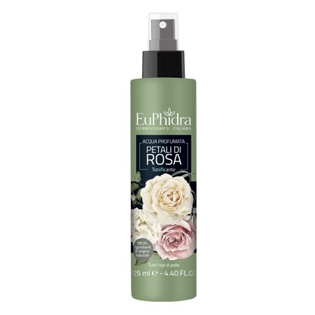 Euphidra Acqua profumata per il corpo ai Petali di Rosa spray 125 ml Euphidra Acqua profumata per il corpo ai Petali di Rosa spray 125 ml
