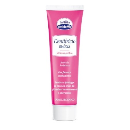 Euphidra AmidoMio Dentifricio alla fragola per bambini 30 ml Euphidra AmidoMio Dentifricio alla fragola per bambini 30 ml