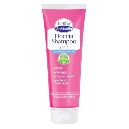 Euphidra AmidoMio Doccia shampoo 2 in 1 detergente delicato corpo capelli 250 ml Euphidra AmidoMio Doccia shampoo 2 in 1 detergente delicato corpo capelli 250 ml
