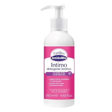 Euphidra AmidoMio Detergente intimo lenitivo per bruciore e prurito pH 7 250 ml Euphidra AmidoMio Detergente intimo lenitivo per bruciore e prurito pH 7 250 ml