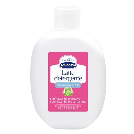 Euphidra AmidoMio Latte detergente per viso e corpo adulti e bambini 200 ml Euphidra AmidoMio Latte detergente per viso e corpo adulti e bambini 200 ml