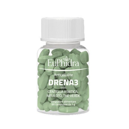 Euphidra Anticellulite Drena3 integratore vegetale drenante 60 compresse Euphidra Anticellulite Drena3 integratore vegetale drenante 60 compresse
