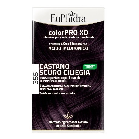 Euphidra ColorPRO XD Tinta permanente per capelli 355-Castano Scuro Ciliegia