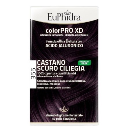 Euphidra ColorPRO XD Tinta permanente per capelli 355-Castano Scuro Ciliegia Euphidra ColorPRO XD Tinta permanente per capelli 355-Castano Scuro Ciliegia