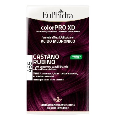 Euphidra ColorPRO XD Tinta permanente per capelli 465-Castano Rubino