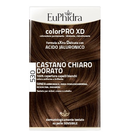 Euphidra ColorPRO XD Tinta permanente per capelli 530-Castano Chiaro Dorato