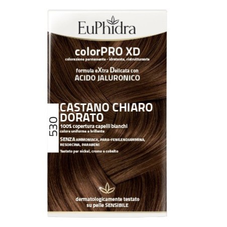 Euphidra ColorPRO XD Tinta permanente per capelli 530-Castano Chiaro Dorato Euphidra ColorPRO XD Tinta permanente per capelli 530-Castano Chiaro Dorato