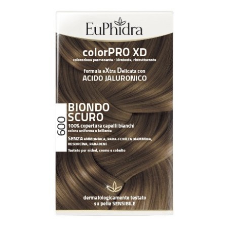 Euphidra ColorPRO XD Tinta permanente per capelli 600-Biondo Scuro Euphidra ColorPRO XD Tinta permanente per capelli 600-Biondo Scuro